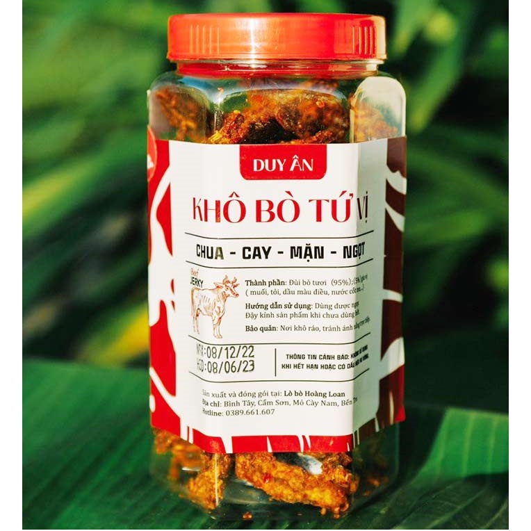 Quy cách kích thước và kiểu dáng tem khô bò